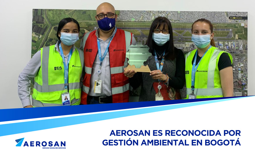Aerosan es reconocida por gestión ambiental en Bogotá