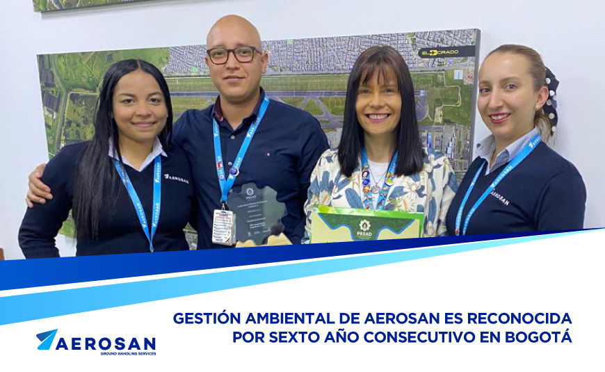 Gestión ambiental de Aerosan es reconocida por sexto año consecutivo en Bogotá