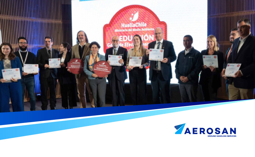 Aerosan participó en ceremonia de reconocimiento Programa Huella Chile